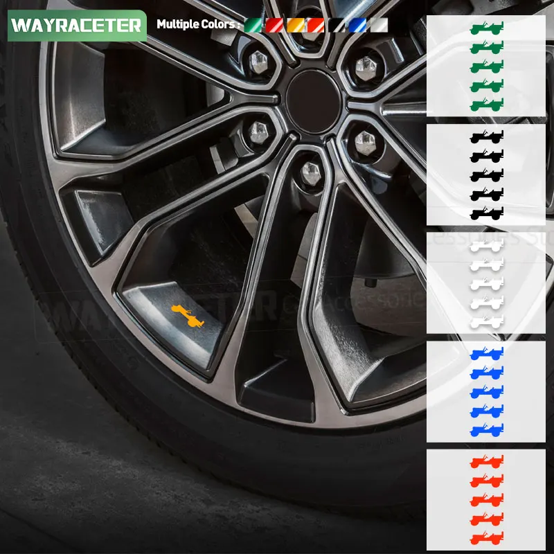 5 Pcs/Set 1941 Willys Reflective Vinyl Car Tires Alloy Rim Wheel Sticker For Jeep Wagoneer WS 2025 2024 2023 2022 Accessories