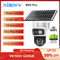 xiaovv 12MP 6k 2.4GHz WiFi Solar Camera Outdoor IP66 Wireless Security CCTV Surveillance PTZ Night Vision PIR Human Detection