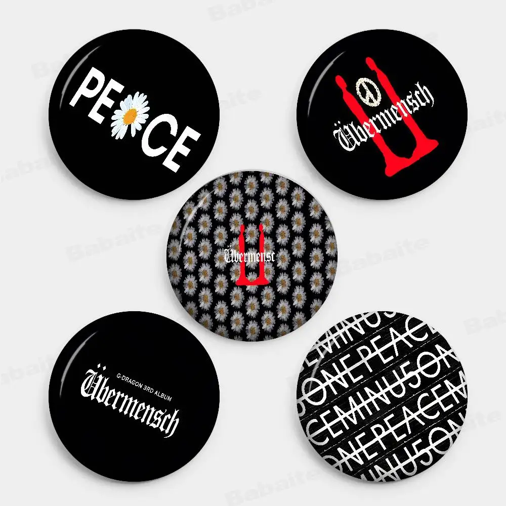 P-Peace-Minus-One Tinplate Pin Button Custom Anime Role Old-school Brooch Cartoon Collar Badge Jewelry Gift Fans