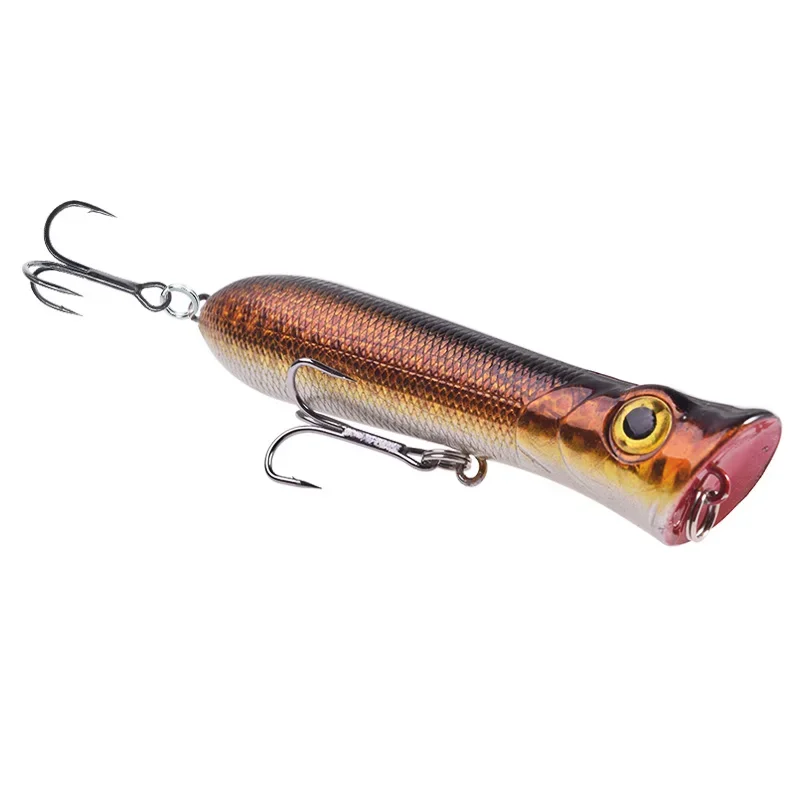 1 Pc Topwater Popper Plastic Wobblers Fishing Lure 8cm 11g Swimbait Artificial Hard Bait for Bass Pike Crankbaits Fishing Tackle