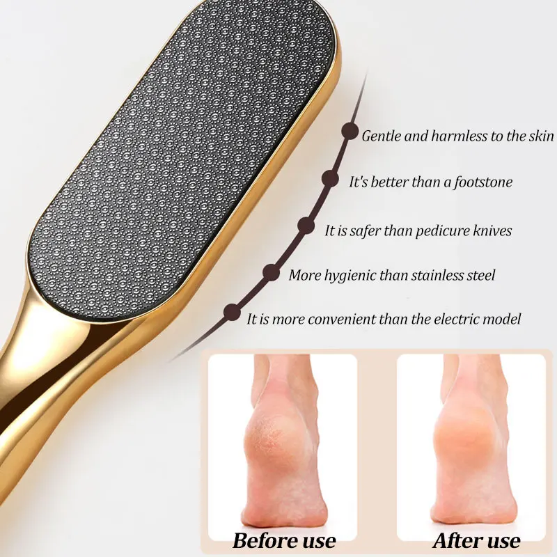 1pc profissional pedicure pé rasp ferramenta para remoção de pele morta nano vidro esfoliar pé duro pele morta pedicure cuidados ferramentas