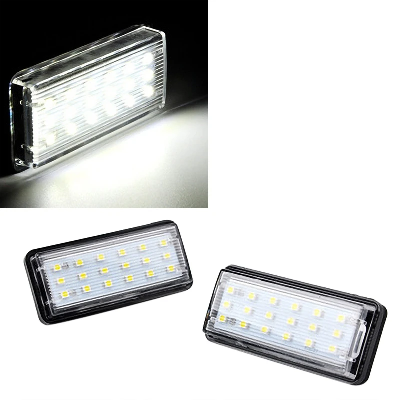 Canbus Car LED Number License Plate Light For Toyota Land Cruiser 100 200 Prado 120 Reiz 4D Mark X Accessories