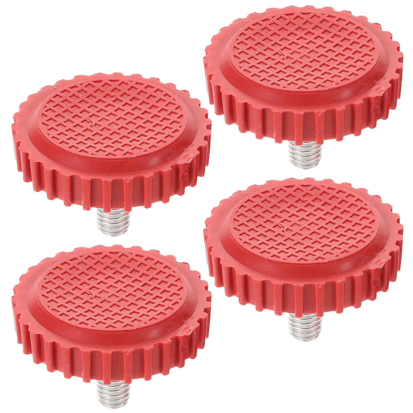 4pcs Electronic Scale Foot Pad Bracket Heavy Duty Adjustable Threaded Leveling Feet Shock Absorbing Anti-Vibration Pads For