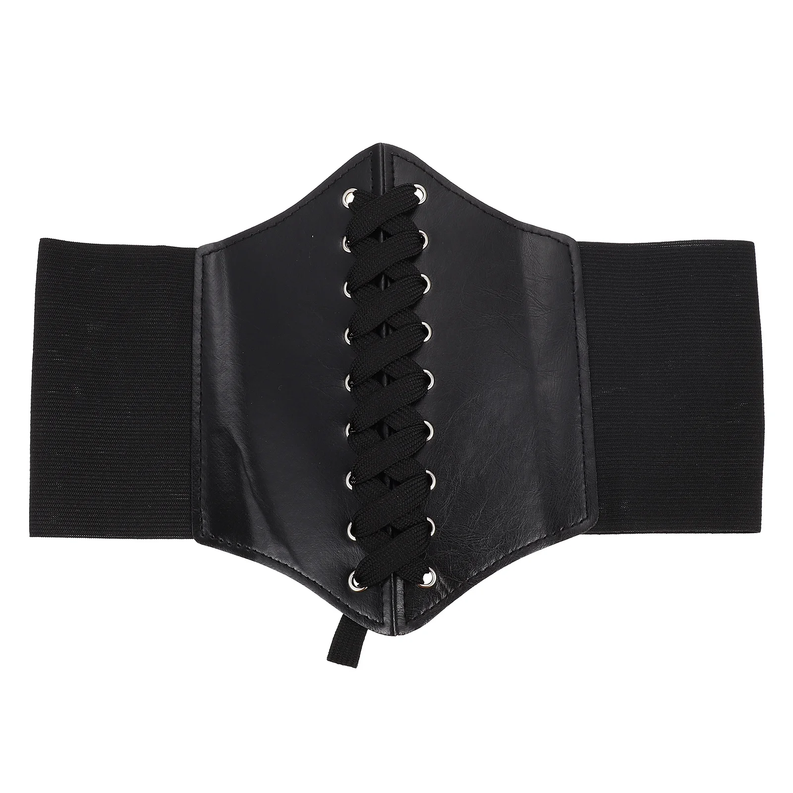 

Pu Elastic Waist Belt For Women Body Shaping Fitness Band Tummy Control Dress Accessory Wide Waistband Sweater Belt Body