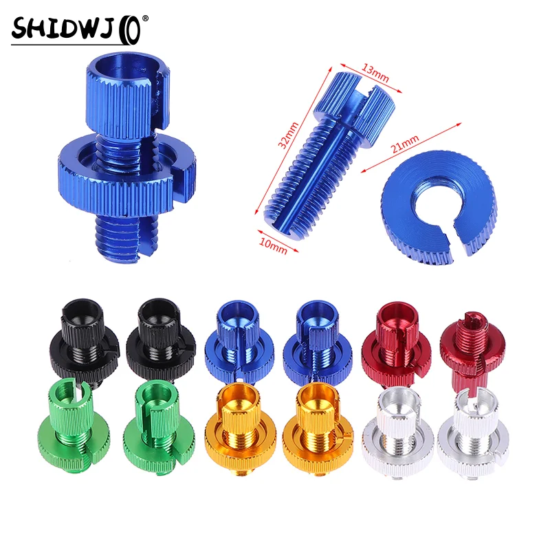 New 2Pcs Universal Motorcycle Break Clutch Throttle Cable Adjuster M10 Screw Aluminum Alloy Parts Modification Accessories