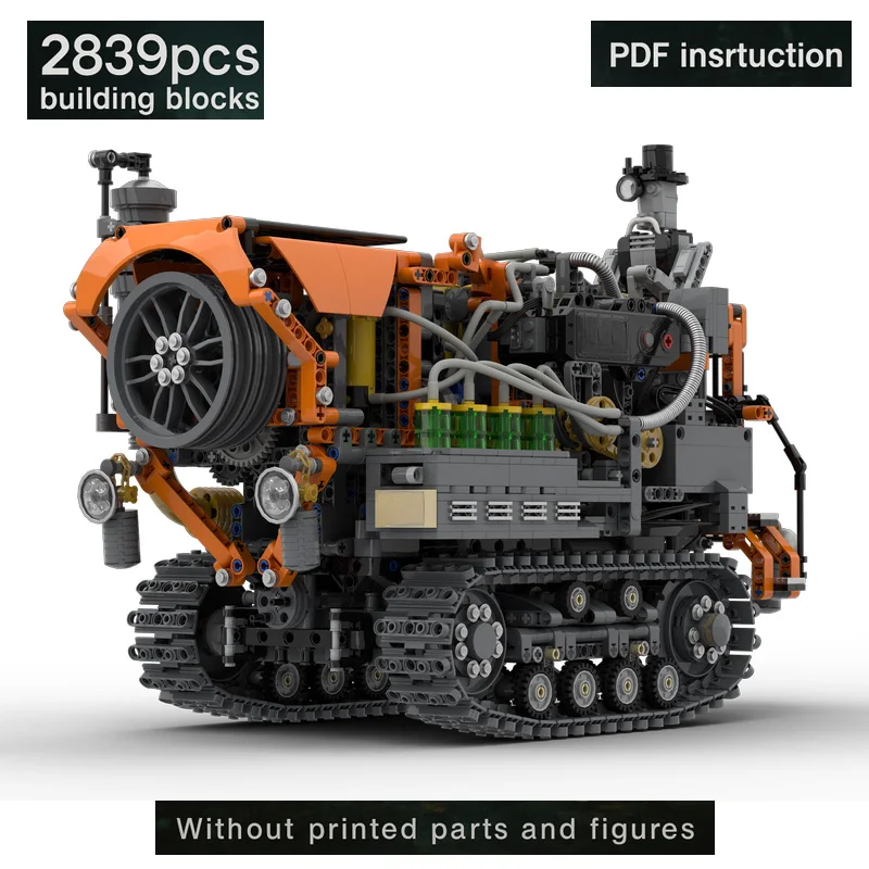 

Steampunk Tractor Vehicle Model Building Blocks Set DIY Assembly Bricks Machinery Collection Educational Toys Gift
