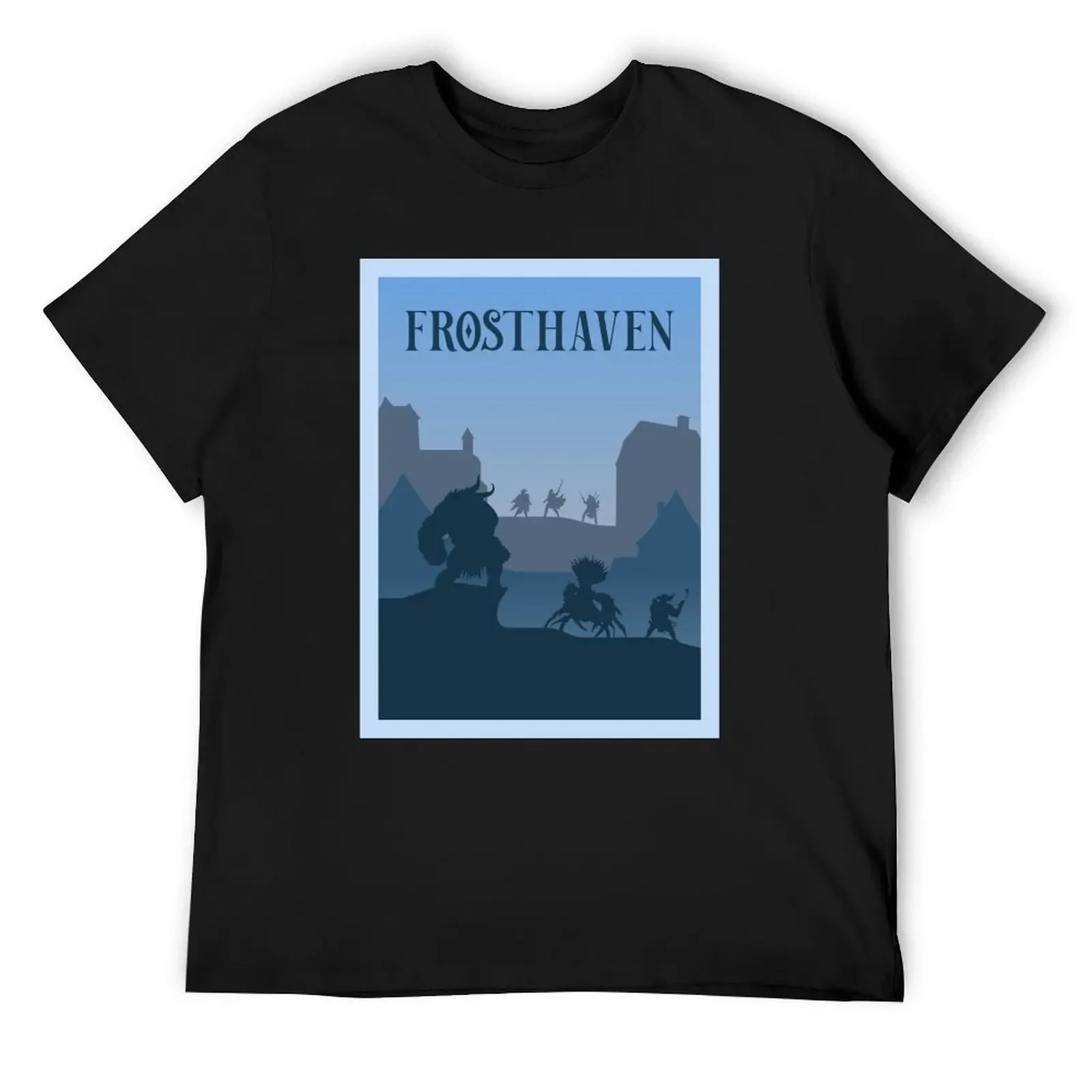 

Frosthaven - Board Games - Minimalist Travel Poster Style - Board Game Art T-Shirt