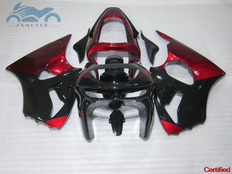 

Free Custom fairing kits for Kawasaki Ninja ZX6R 1998 1999 fairings parts ZX 6R ZX636 98 99 red black aftermarket