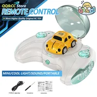 1/87 Mini Remote Control Car 2-Way 2.4G Light Storage Electric Rechargeable Racing Drift Cars Children's Toys For Boys Girls