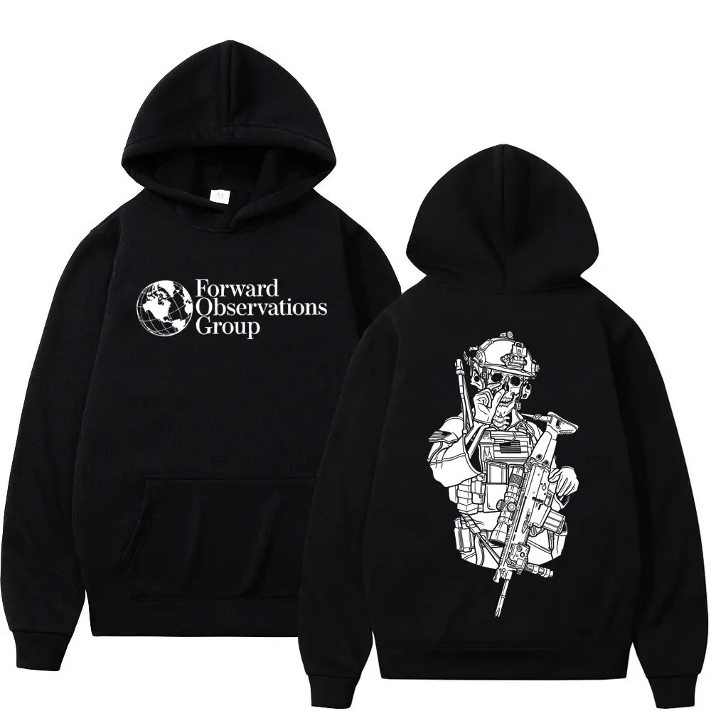 Sweat à capuche décontracté unisexe 2026 avec graphisme de soldat têtu tactique et observations en avant, pour les passionnés de la vie militaire