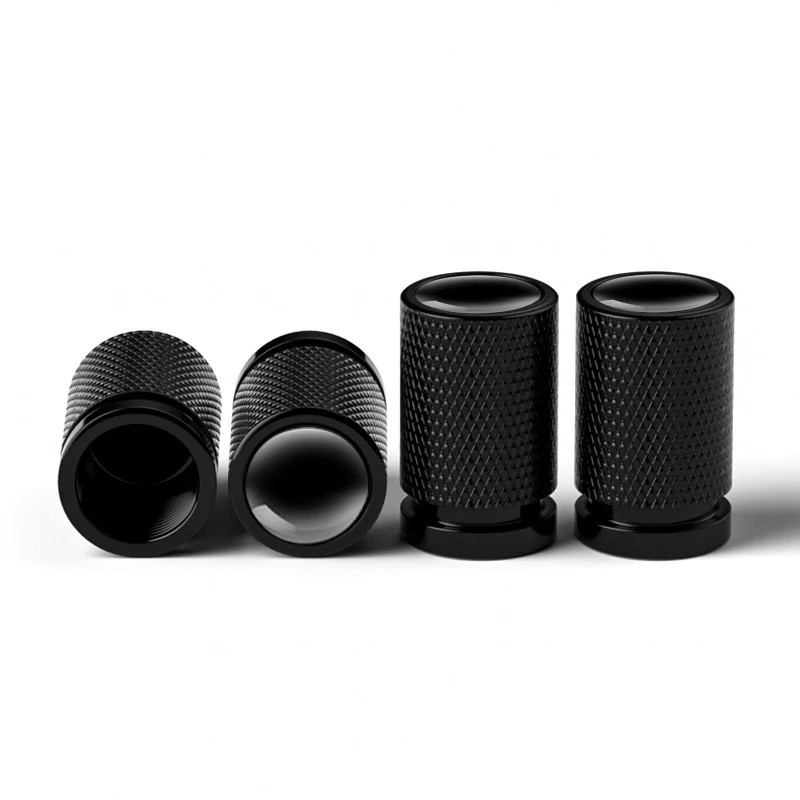 New 4Pc Car Tire Valve Caps Tyre Rim Stem Cover Dust Proof Auto Wheel Cap Aluminum Alloy Nipple Caps for Cars Motorcycles Bikes