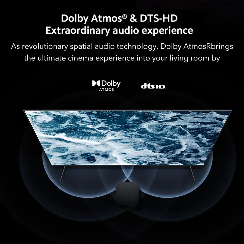 Ursprüngliche globale version xiaomi mi tv box s 2. gen quad core 4k ultra hd dolby vision hdr10 google assistent media player