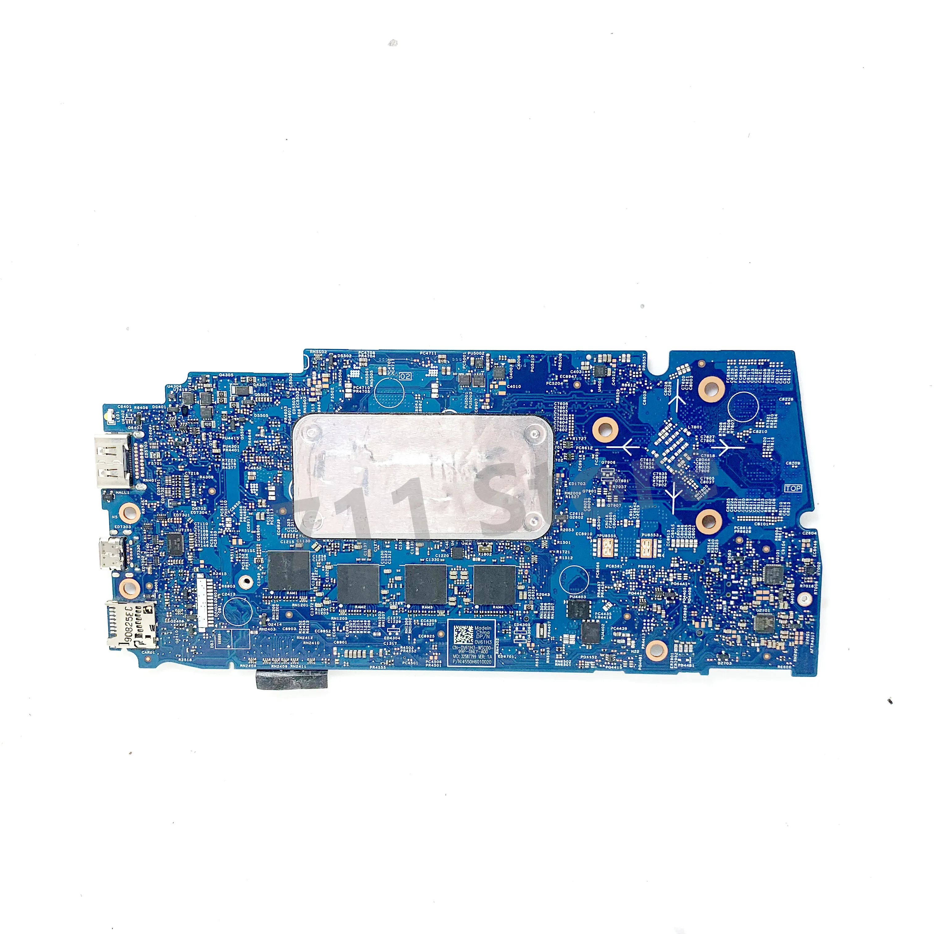 Placa base V61H3 0V61H3 CN-0V61H3 para la placa base del ordenador portátil DELL 5390 3301 18769-1 con CPU SRFFX I5-8265U 100% probado funcionando bien