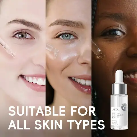 17ml Swiss Niacinamide Face Serum with Hyaluronic Acid for Anti Aging Whitening Moisturizing Hydrating Skin Care