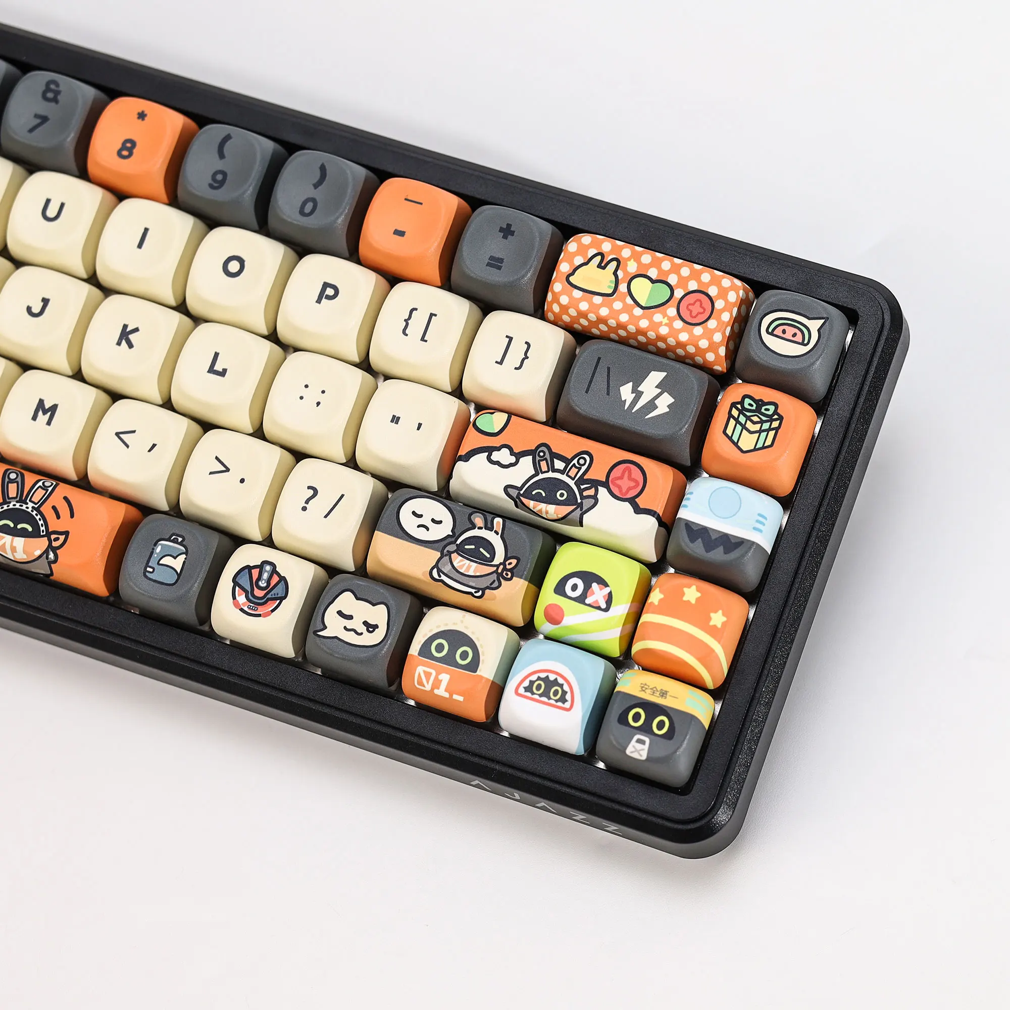 KBDiy ZZZ Bangboo Themen-Keycaps Anime Niedliche KOA MOA Profil PBT Tastenkappen ISO Benutzerdefinierte DIY für 60% Gaming Mechanische Tastatur Tastenkappen – Detail 11