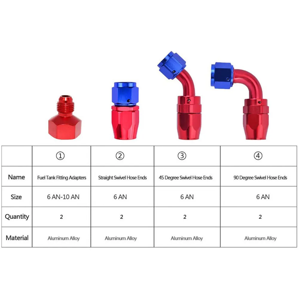 15갤런 검정색 알루미늄 연료 셀 가스 탱크+캡+레벨 센더+스틸 연료 라인 키트