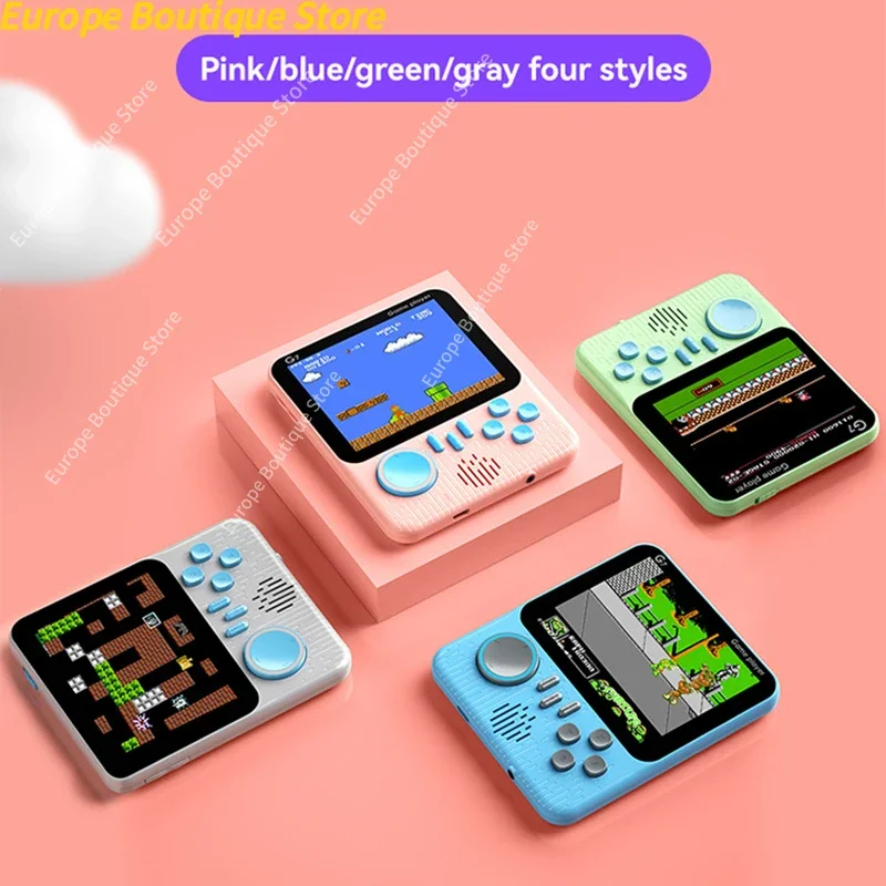 Built-in 666 Games Macaron Color Portable Retro Video Game Console for Travel