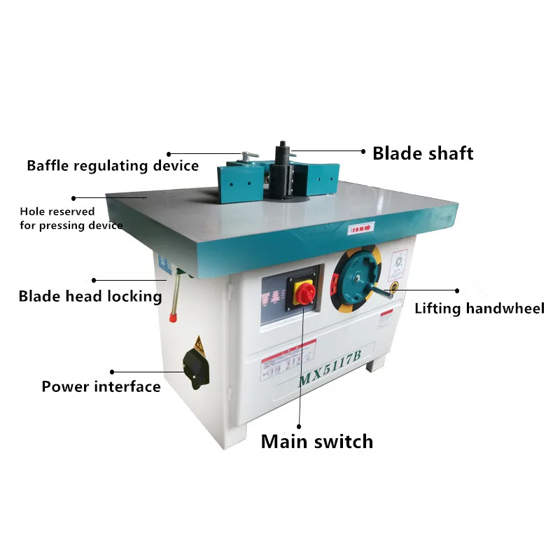 

High Speed Vertical Single Head Spindle Shaper with Milling Moulder Machine For Solid Wood