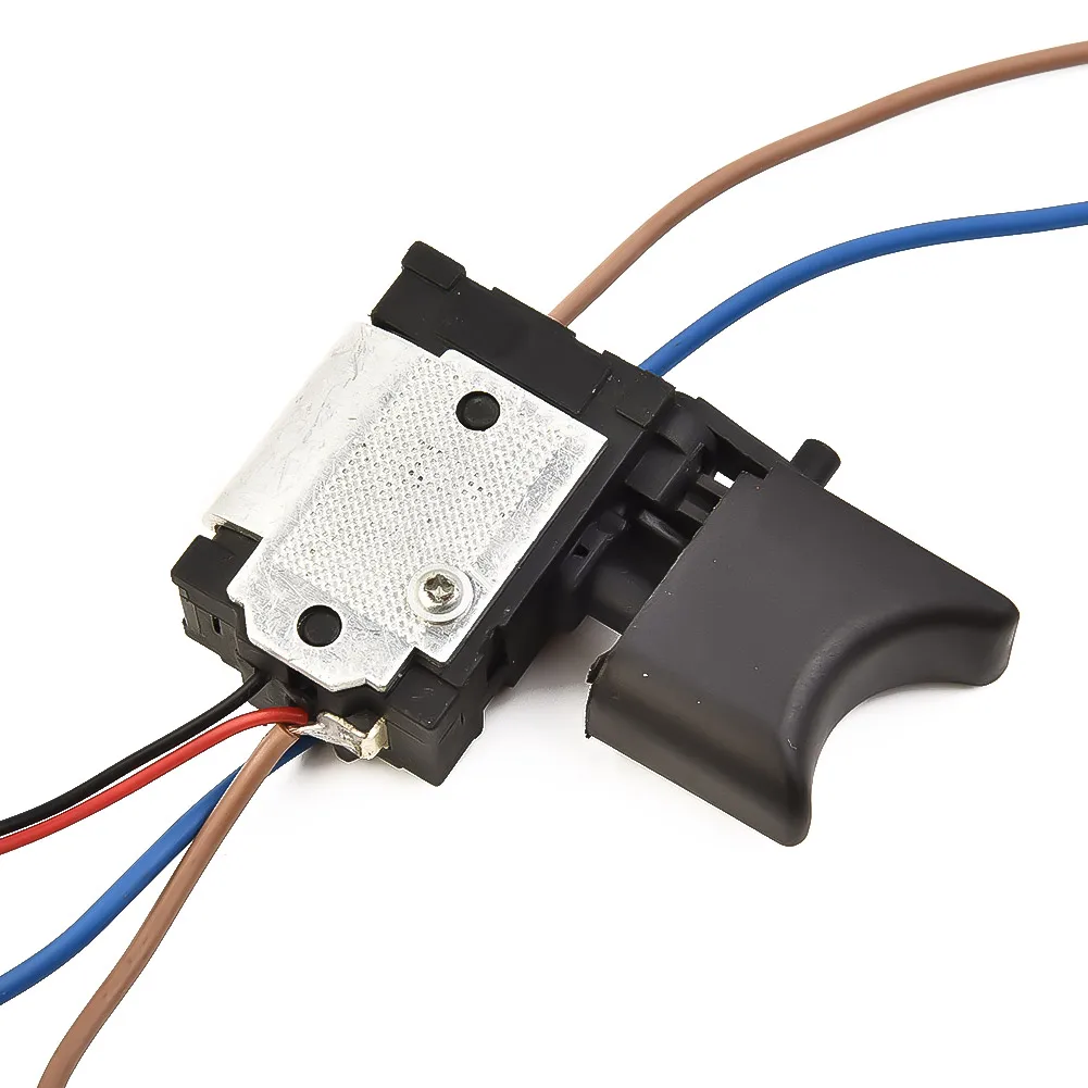 Interruptor de Gatilho Elétrico sem Fio Botão Interruptor Controle de Velocidade Peças de Ferramentas Substituíveis Preto dc 7.224v 1x