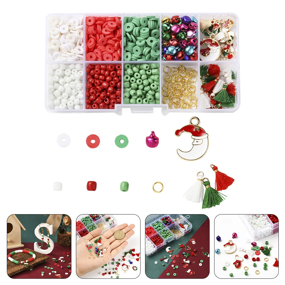

DIY Earring Loose Beads Small Clay Strands for Bracelets Making Kit Jewelry Shape Large Hole
