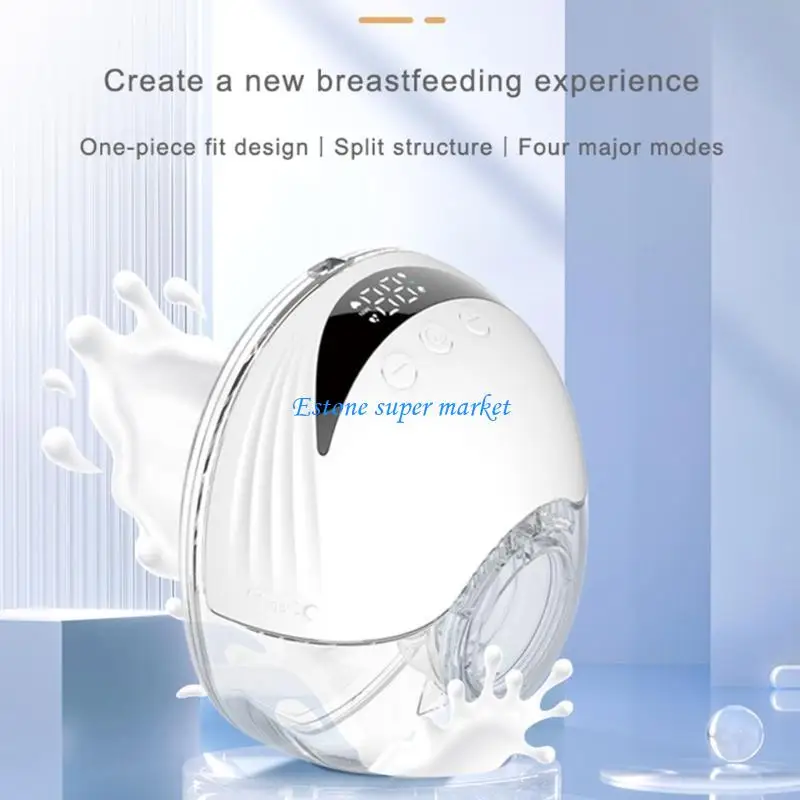 مضخة رضاعة طبيعية قابلة للارتداء 090B، زجاجة رضاعة كهربائية خالية من مادة BPA