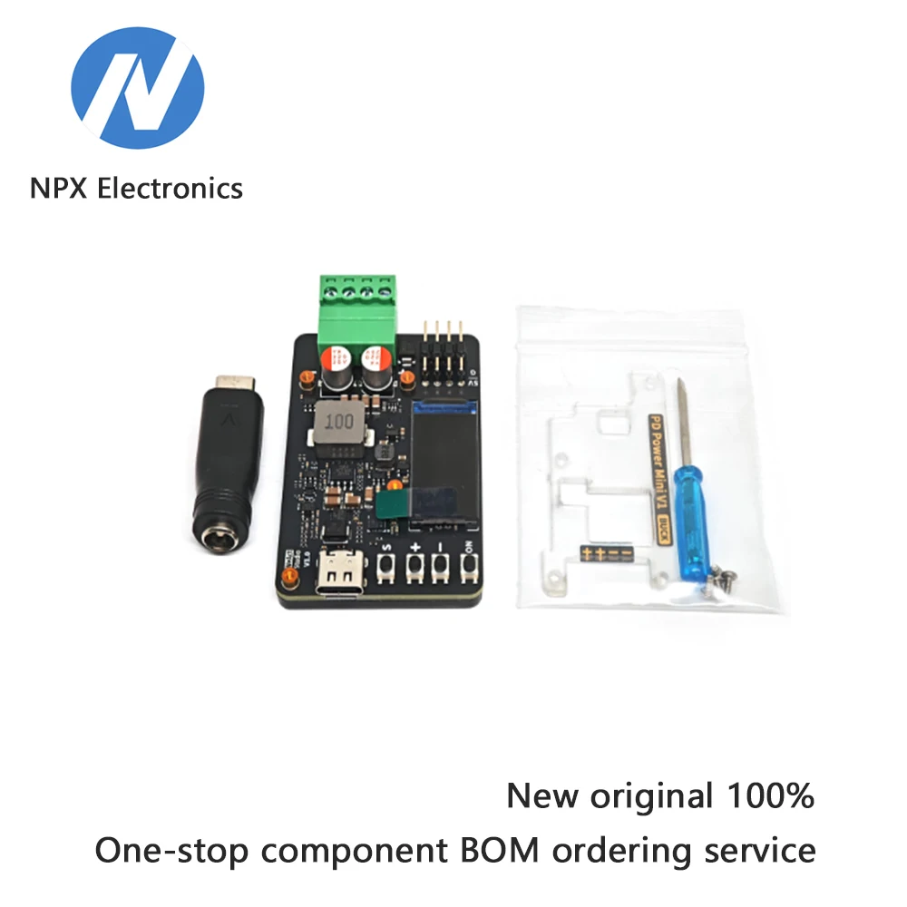 

Регулируемый источник питания Mini PD, тип BUCK для снижения напряжения, выход 20 В/3 А, технология QC, цифровое управление