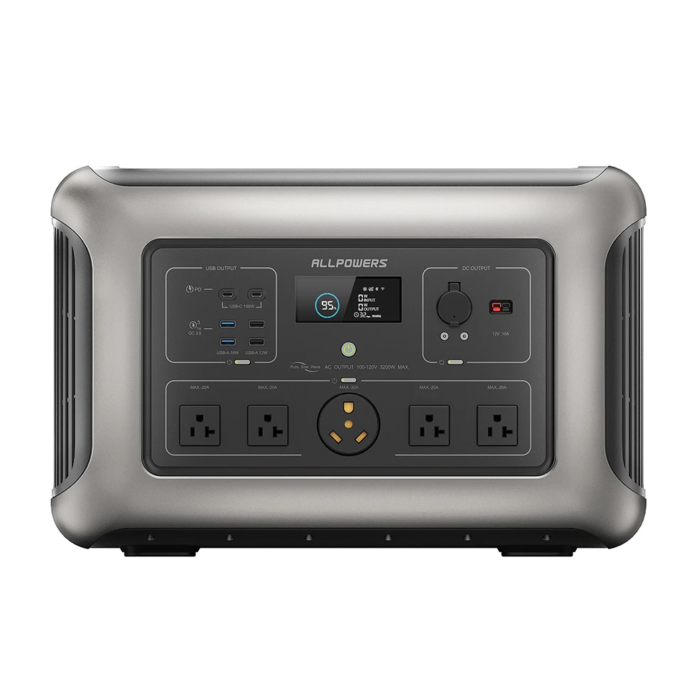Portable Solar Generator 3500W Large Capacity Solar Power Station 3168wh Energy Storage Power Supply LiFePO4 Battery