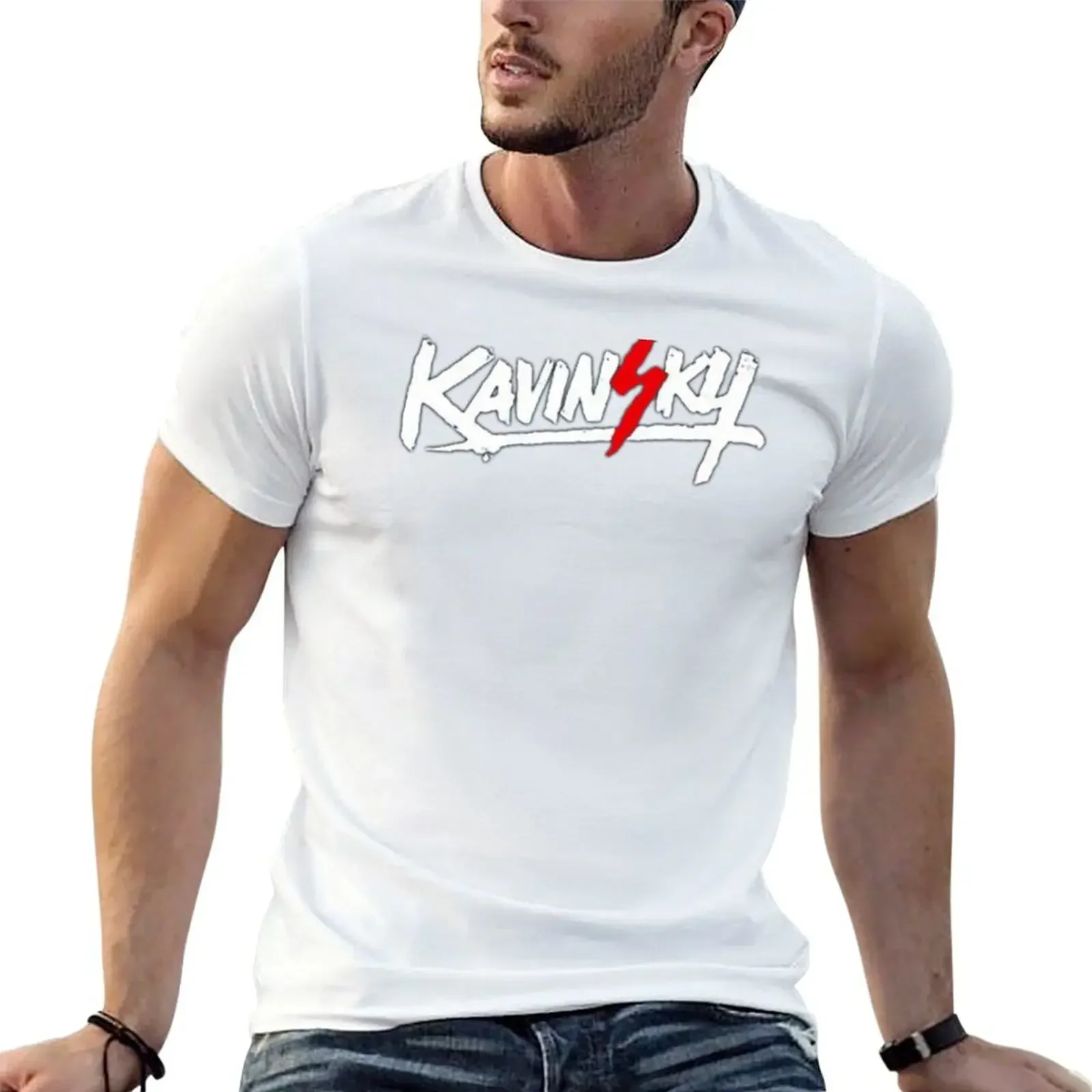 Kavinsky T-Shirt graphic t shirt vintage tops T-shirts for men cotton