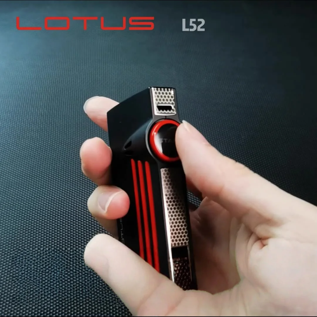 

Windproof Blue Flame Double Direct Gas Lighter Zinc Alloy Material with Opener Multi functional Cigar Lighter Men's Gift