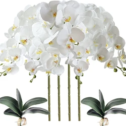 Artificial Flowers Butterfly Orchid Bouquet Fake Plants Phalaenopsis For Home Decor Garden Party Wedding Decoration Accessories