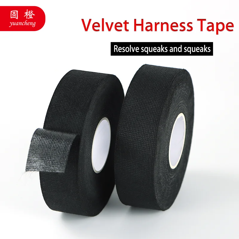 1Pcs Electrical Tape Heat Resistant Harness Tape Adhesive Cloth Tape Waterproof Tape Insulating Automotive Fabric Cloth Tape