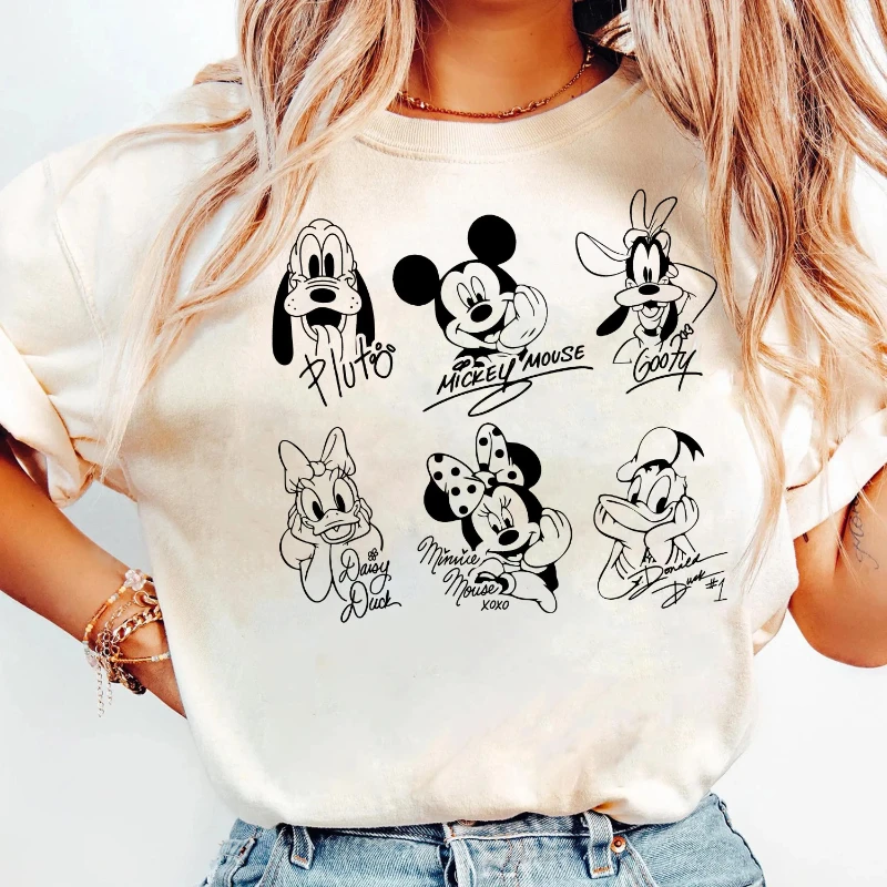 

Potdemiel Mickey and Friends Signature Shirt, Disneyland Shirt, Daisy Duck Shirt, Mickey Mouse Shirt, Mickeys and Friends Shirt,