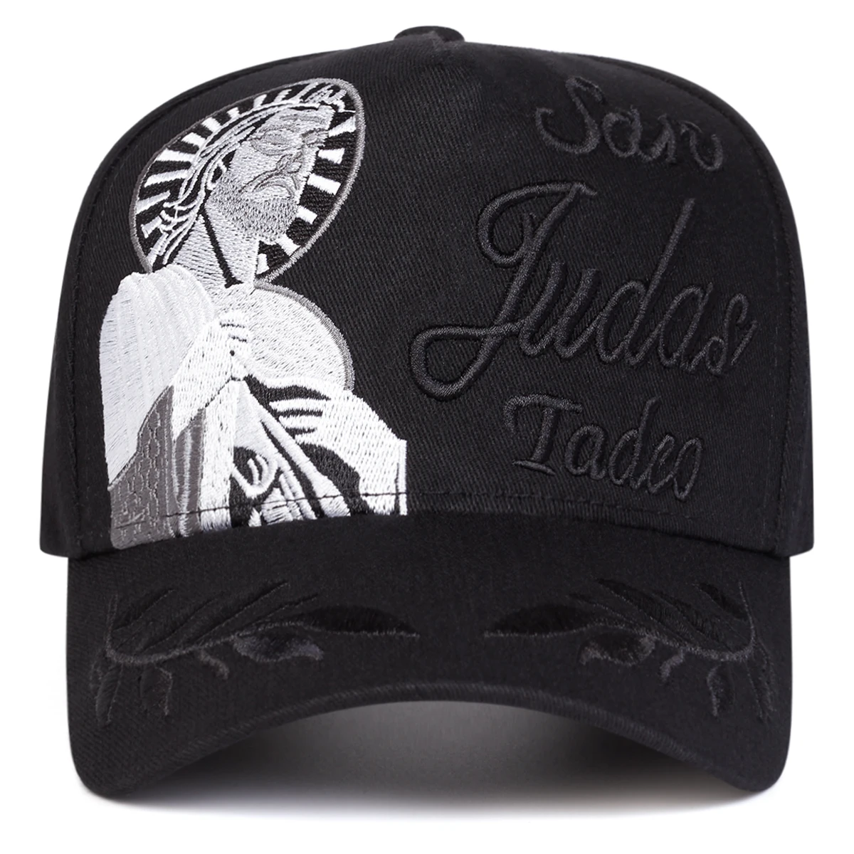 Unisex SAN JUDAS TADEO Baseballkappen mit Buchstabenstickerei, Frühling und Herbst, für den Außenbereich, verstellbare Freizeithüte, Sonnenschutzhut, Sportkappe – Detail 3