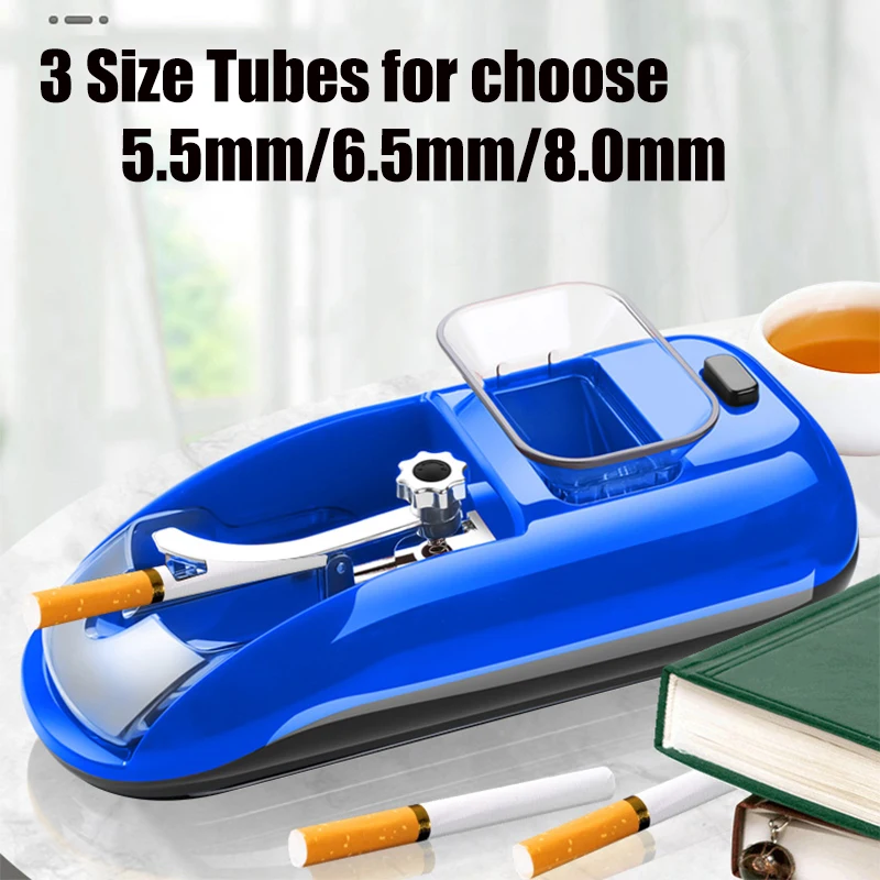 Portable Electric Cigarette Rolling Machine Mini Automatic Injector Tobacco Roller Maker DIY Cigaret Smoking Filling Making Tool