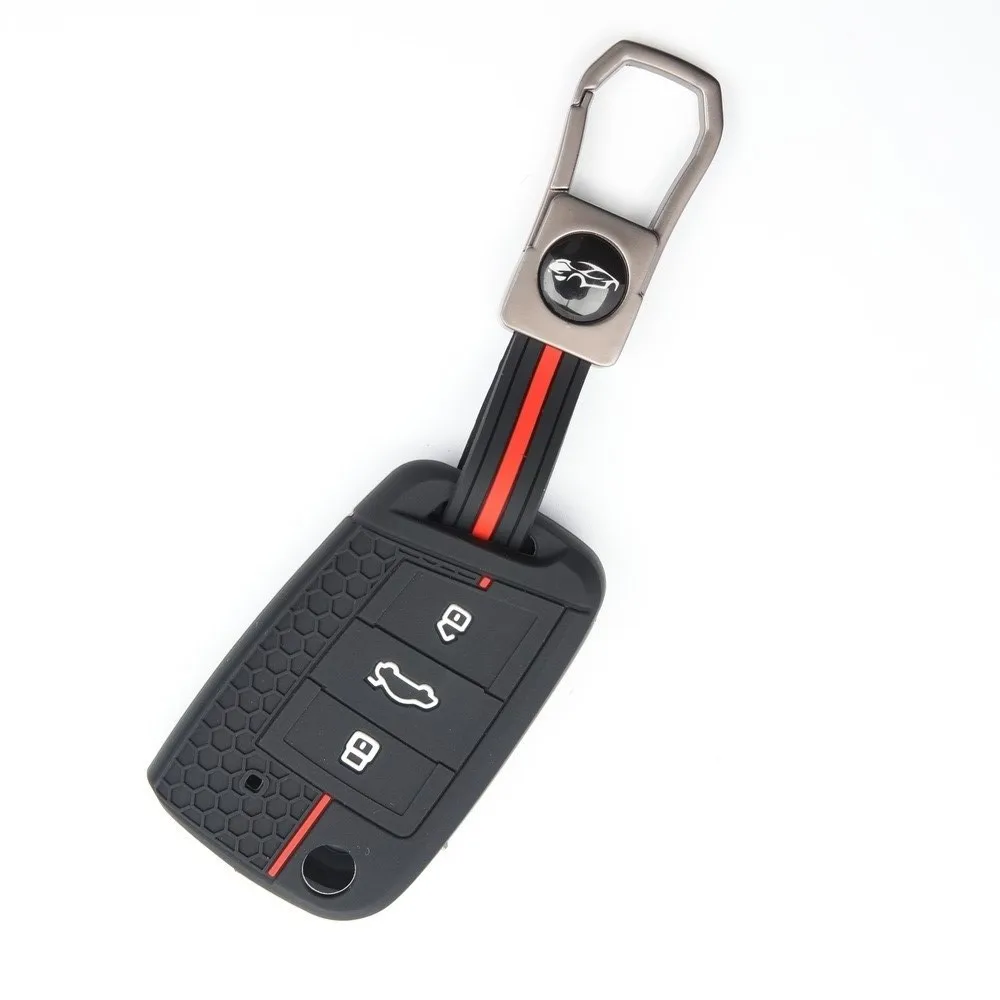 For VW golf 7 GTI POLO T-Cross T-Roc touran Tiguan Skoda Octavia Rapid kodiaq Fabia Seat Ibiza leon Ateca Arona key case cover