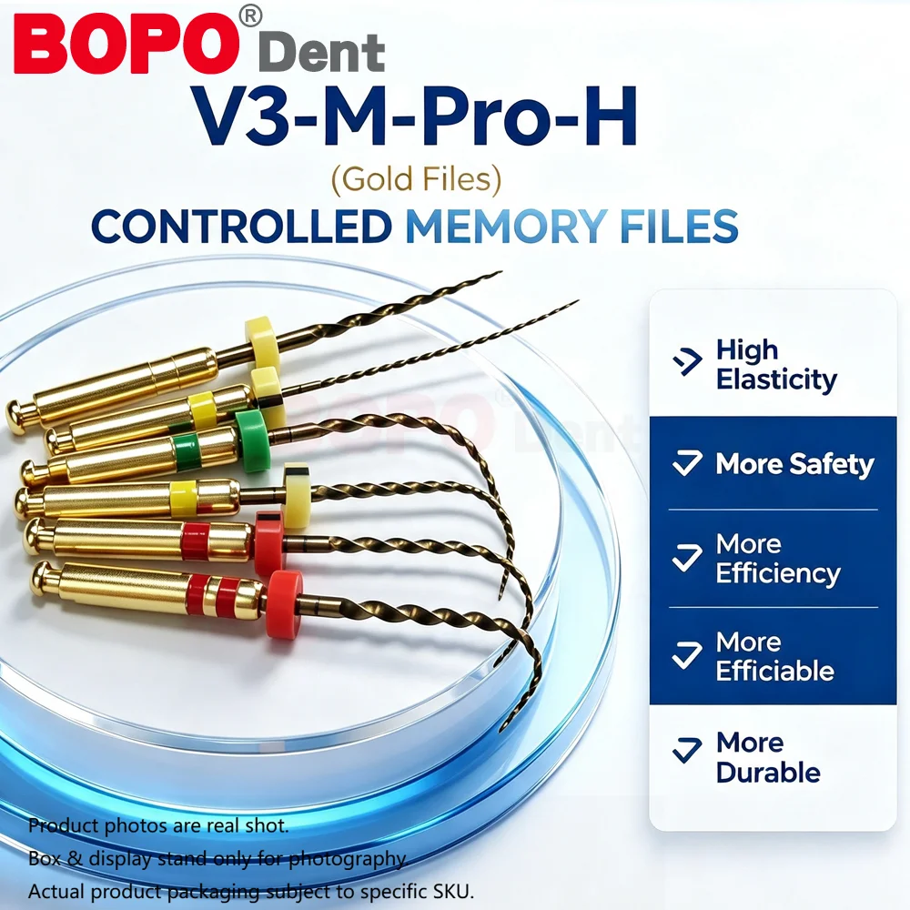 6Pcs/Box PRO Dental Heat Activation Rotary Root Canal Endodontic Files Flexible Nickel-Titanium NiTi Files Engine Use Dentaire
