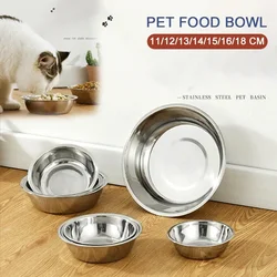 Large Capacity Dog Bowl Pet Feeder Bowl Stainless Steel Pet Feeding Bowl Cat and Dog Food Drinking Bowl Metal Feeder Bowl