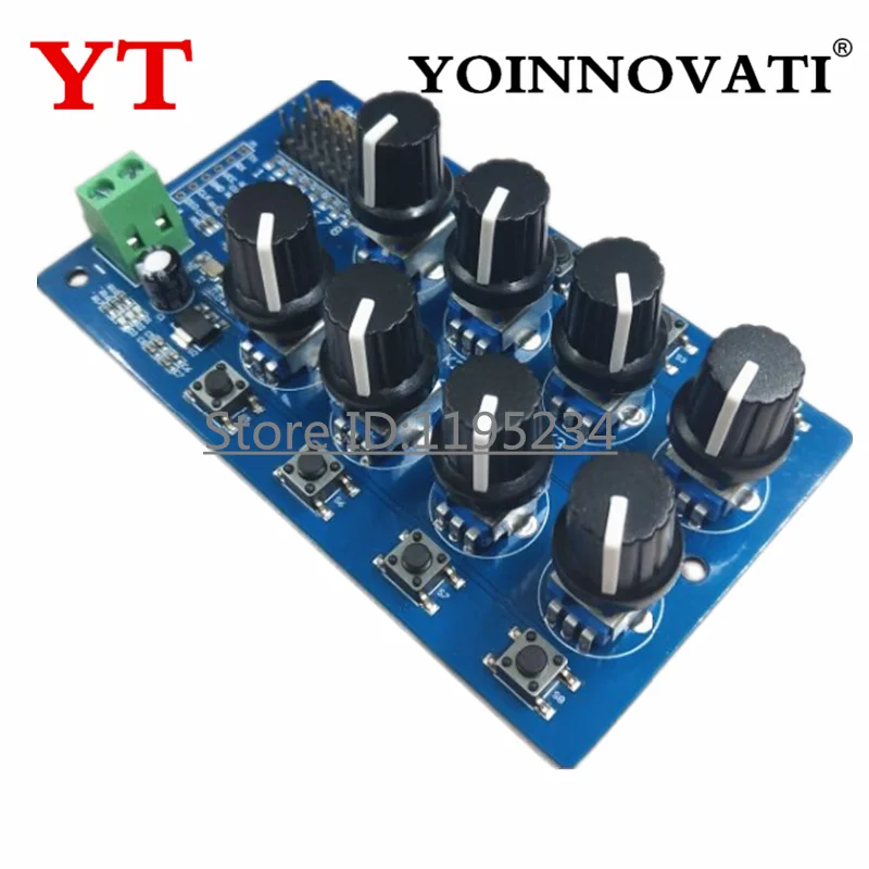 8 Way Channel Servo Controller Module MG995 SG90 Debugging Board Futaba Back Centerer