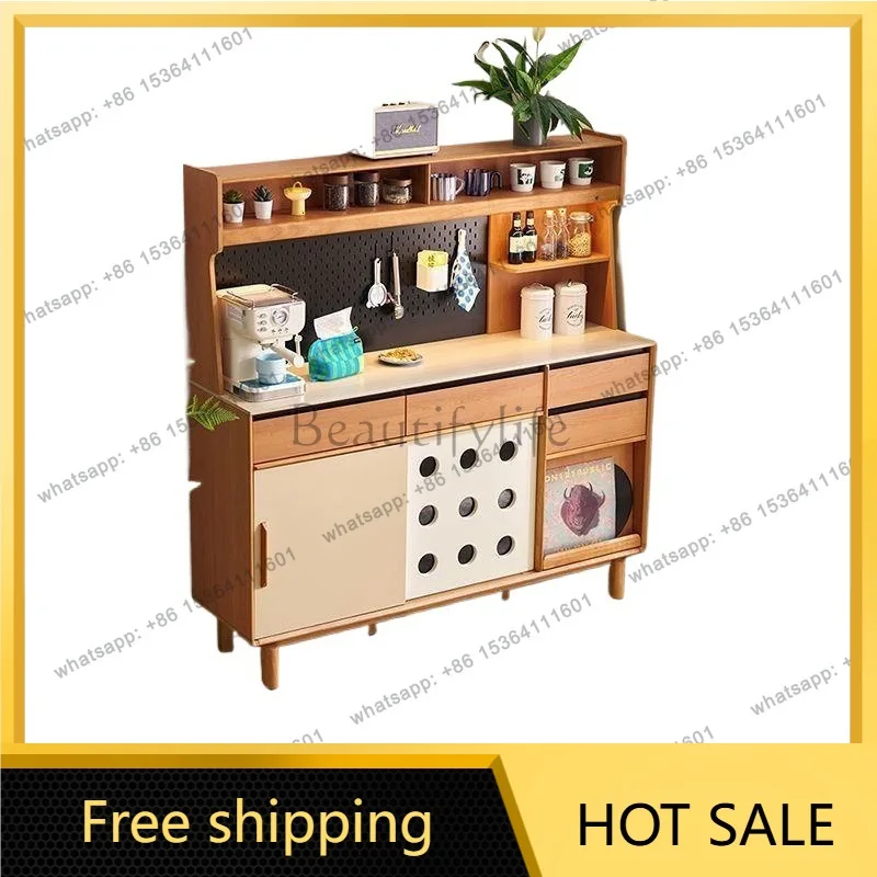 FG Vintage Style Solid Wood Vintage Boxwood Living Room Wall-Side Storage Entryway Cabinet Side Cabinet
