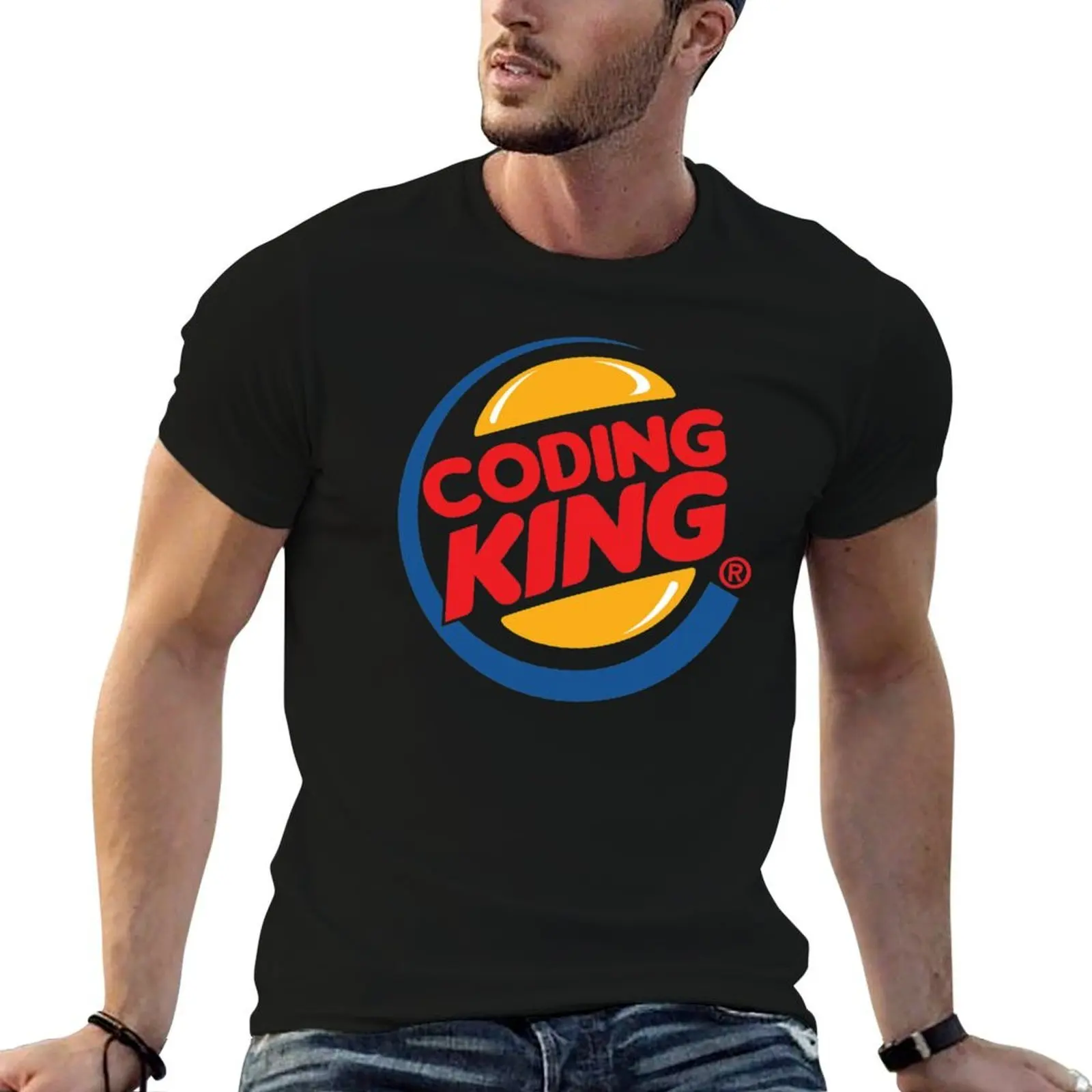 T-Shirt luxury King cotton graphic men cotton mens shirts shirt Coding brand t man t t 100% The for shirts