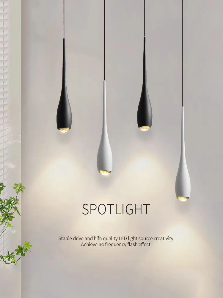 MARPOU LED-hanglamp 6W Verstelbare hoogte Aanraakschakelaar Modern minimalistisch creatief ontwerp Kroonluchter voor slaapkamer Nachtkastje - afbeelding 2
