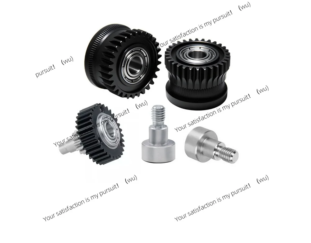 For K1 K1C K1max Ender3 V3 V3 Plus 3D Printer Full Metal Dual Gear Print Head DLC Hardened Steel Extruder Upgrade Spare Parts