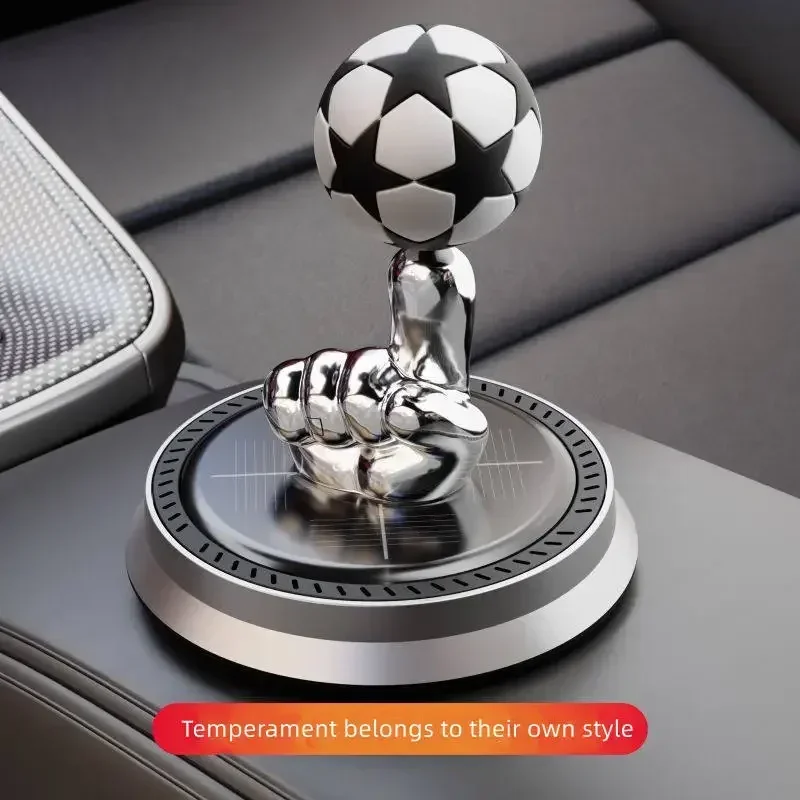 New Innovative Solar Perfume Fragrance Car Solar Finger Football Air Freshener Essential Oil Perfume Auto decoration