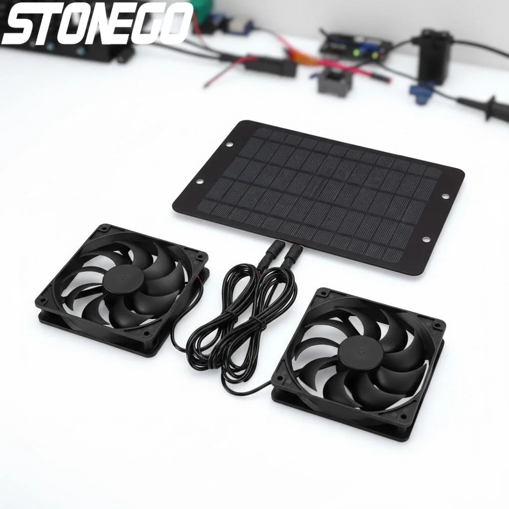 

10W Solar Exhaust Fan 12V Mini Ventilator Solar Panel Air Extractor for RV Roof Home Ventilation System