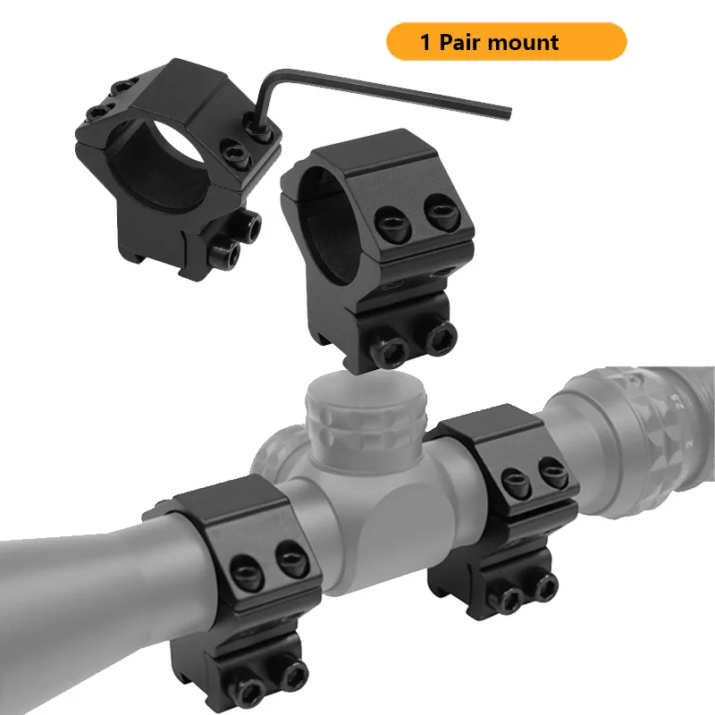 Scope 1'' Dovetail Rings,Medium Profile Scope Mounts With Anti-slip Mat,for 3/8 Inch Dovetail Rails, Hunting Toy Gun Accessories