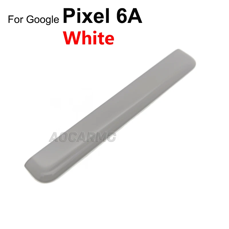 Aocarmo For Google Pixel 6A Black/White/Green Top Frame Cover Plastic Bezel Replacement Part