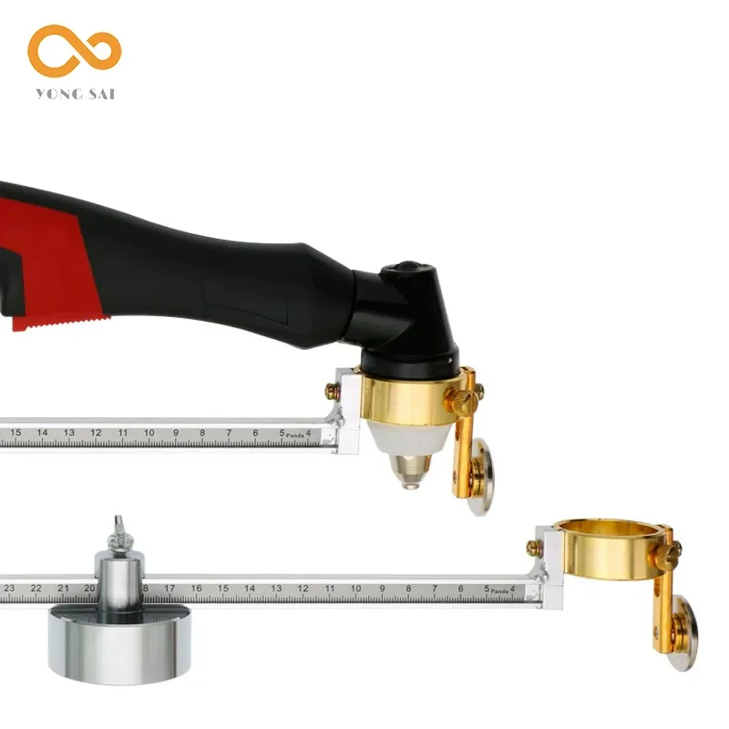Adjustable Plasma Cutting Circle Guide Wheel, Magnetic Roller P80 Plasma Cutting Torch Accessories