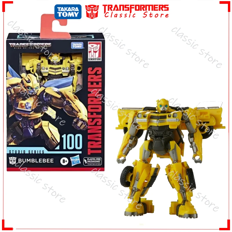 In Stock Classic Transformers Toys Studio Series  SS-100 Deluxe Class Bumblebee Cybertron Autobots Action Figures Collectible