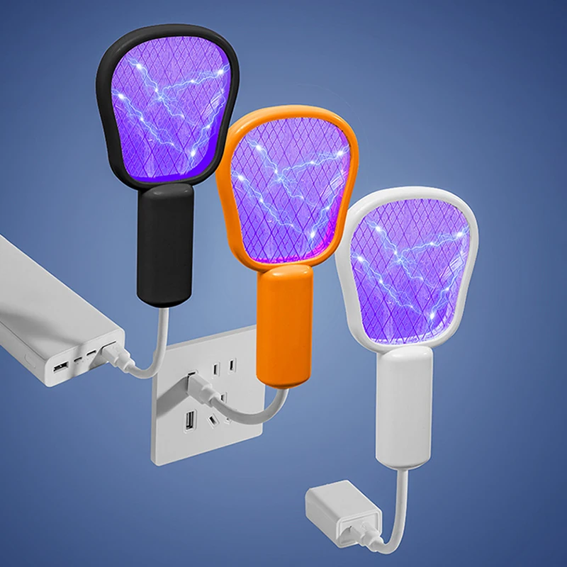 

New USB Electric Mosquito Swatter Mosquito Killer Outdoor 3-In-1 Powerful Mosquito Catcher For Home Use