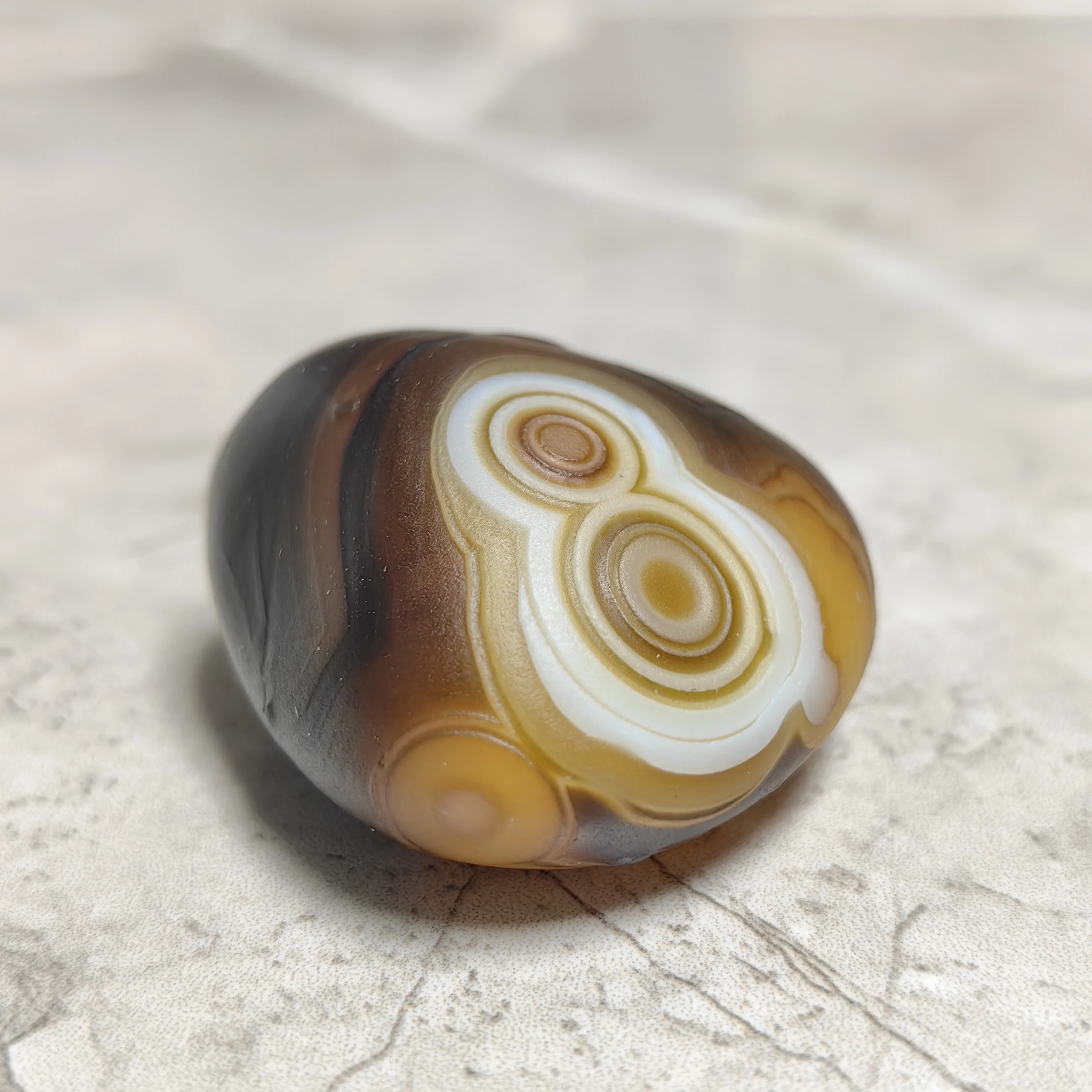 Natural Sardonyx Agate Alxa Gobi Eye Mineral Specimen Energy Crystal Chakra Reiki Healing Stone Garden Home Decor Gift